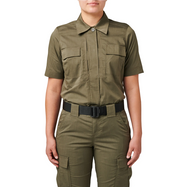 Front view of 5.11 Tactical Women’s Flex-Tac® TDU® Short Sleeve Shirt (61041) | The Fire Center