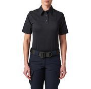 Front view of 5.11 Tactical Women's Stryke® PDU® Rapid Short Sleeve Shirt (61047) – crisp, professional uniform fit with badge tab and epaulettes visible.