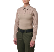 5.11 (62084) Detail of badge tab, camera loop, and chest pocket with pen guides. | The Fire Center