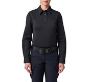 Front view of 5.11 Women’s Stryke PDU Ripstop Rapid Long Sleeve Shirt showing stretch ripstop fabric on upper body (62085)
