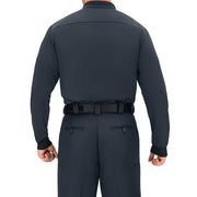 Split-tuck tail design on Blauer Performance Pro-Zip Polo 8127| The Fire Center