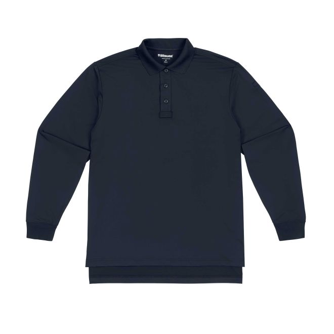 Front view of Blauer Performance Pro-Zip-Front Polo Shirt} The Fire Center