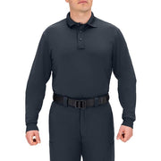 Front view of Blauer Performance Pro-Zip-Front Polo Shirt} The Fire Center