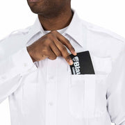 Professional firefighter station wear with epaulets Blauer 8431 | The Fire Center | Fuego Fire Center