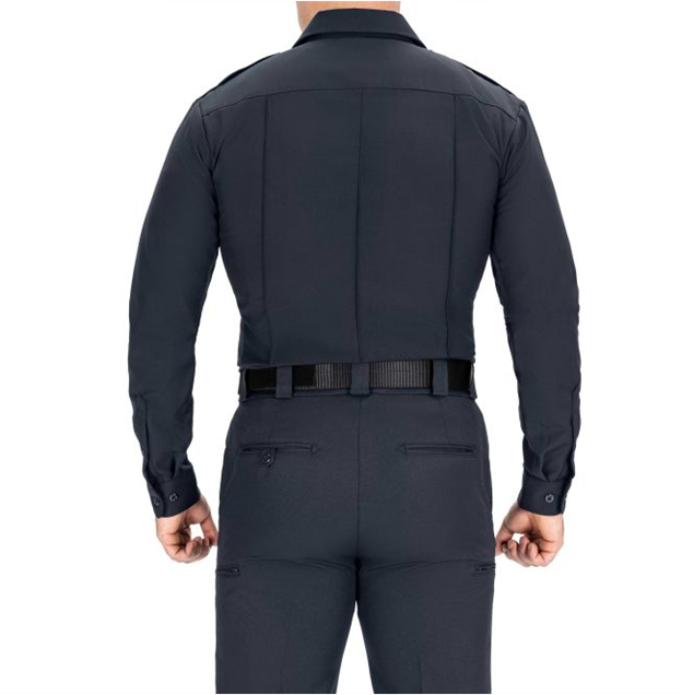 Firefighter in Blauer SuperShirt with hidden reflective trim 8670| The Fire Center