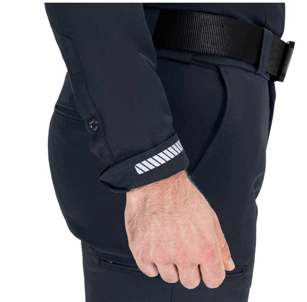 Zipper front duty shirt with Napoleon pockets