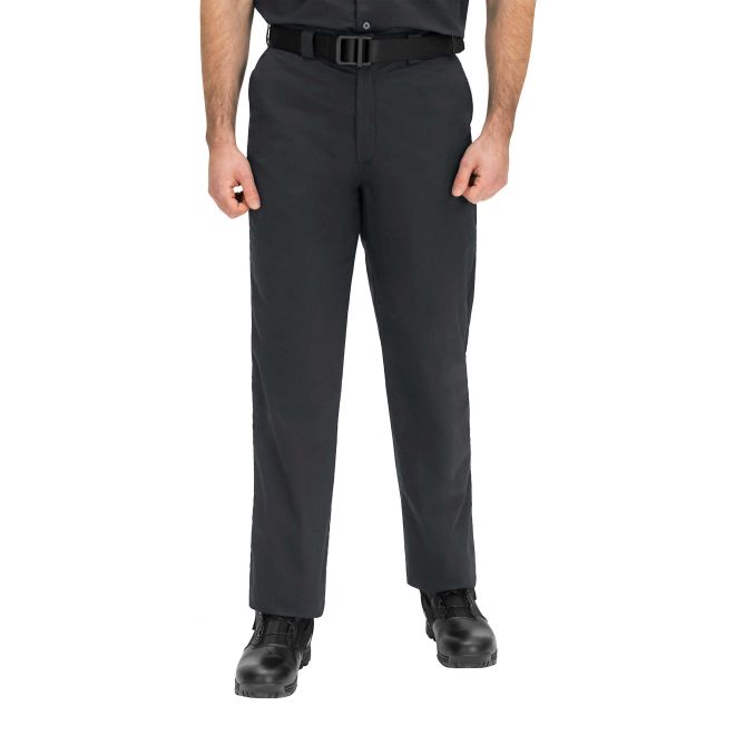 Firefighter wearing Blauer Recruit Pants 8860 – breathable ripstop uniform pants with quarter-top pockets and relaxed, athletic cut.| The Fire Center