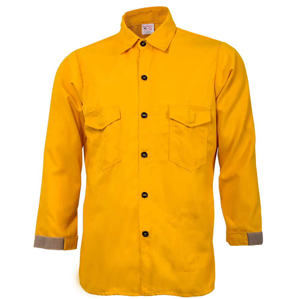 CrewBoss Traditional Brush Shirt - 5.8 oz Tecasafe (WLS0235)) | The Fire Center | Fuego Fire Center | FIREFIGHTER GEAR | Based off the original Forest Service style brush shirt, the Traditional Brush Shirt is designed for optimal functionality on the most high pressure fire lines.