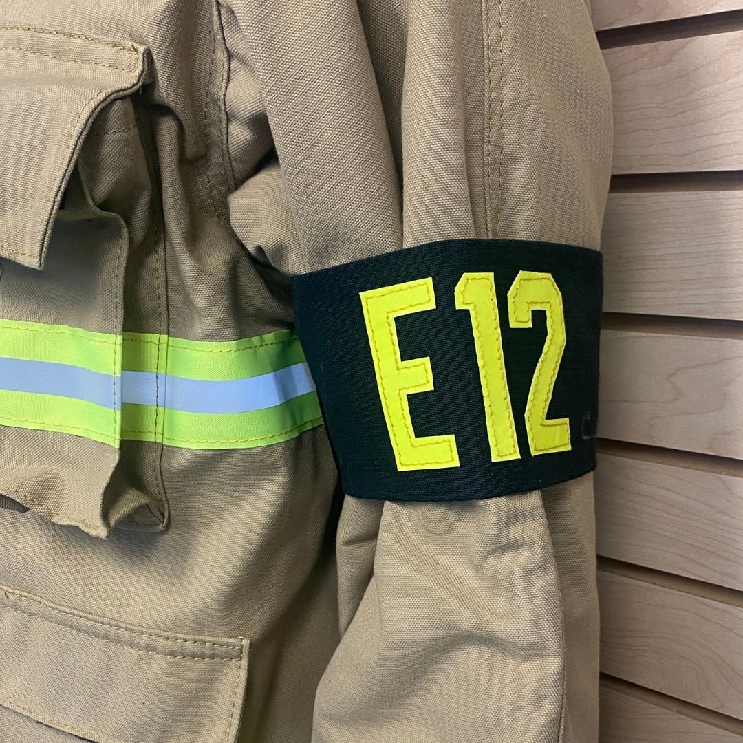 Turnout Gear Arm Band for Safety Officers, Instructors or other specialty operations staff. Readily identify all company members at an incident.