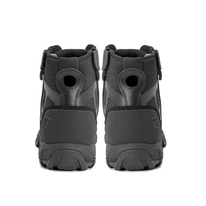 Rear view of Blauer Rift boot highlighting reinforced heel counter and Achilles Assist Opening! The Fire Center