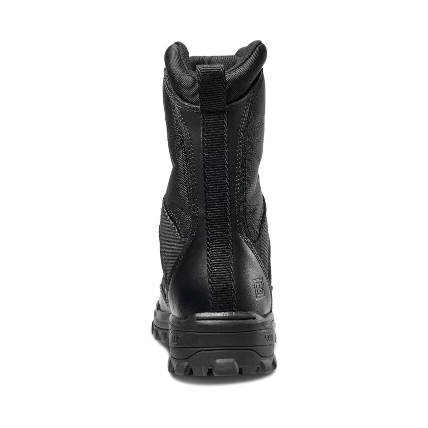 5.11 Tactical Fast-Tac 8-Inch Boot – black tactical boot with full-grain leather toe and slip-resistant sole, worn by firefighters, EMTs, and law enforcement. (12387) | The Fire Center