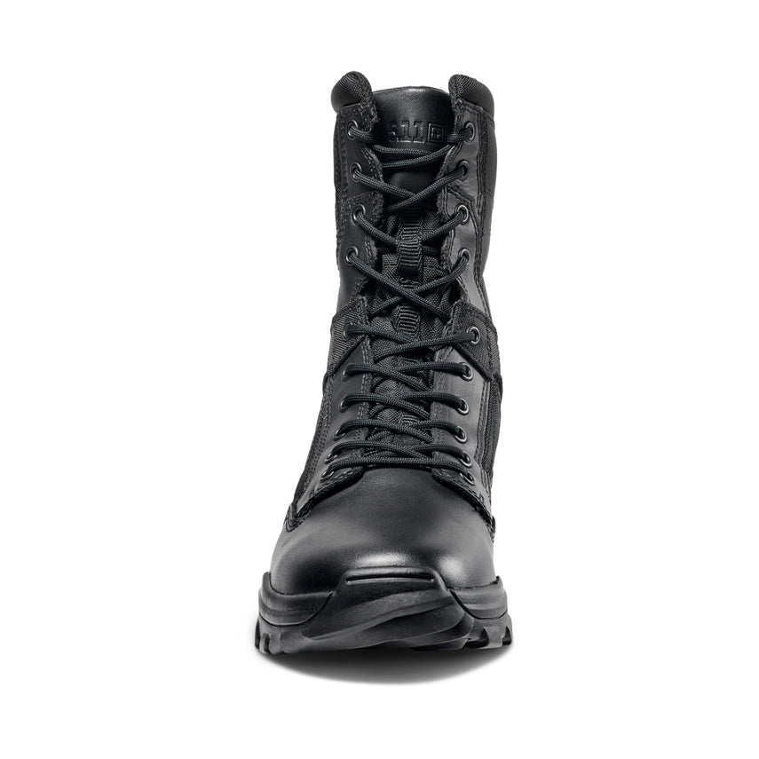 5.11 Tactical Fast-Tac 8-Inch Boot – black tactical boot with full-grain leather toe and slip-resistant sole, worn by firefighters, EMTs, and law enforcement. (12387) | The Fire Center