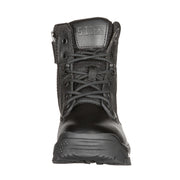 5.11 Tactical A.T.A.C.® 2.0 6-Inch Side Zip Boot – lightweight black tactical boot with suede toe, breathable tongue, and slip-resistant sole for law enforcement. (12394) | The Fire Center | Fuego Fire Center