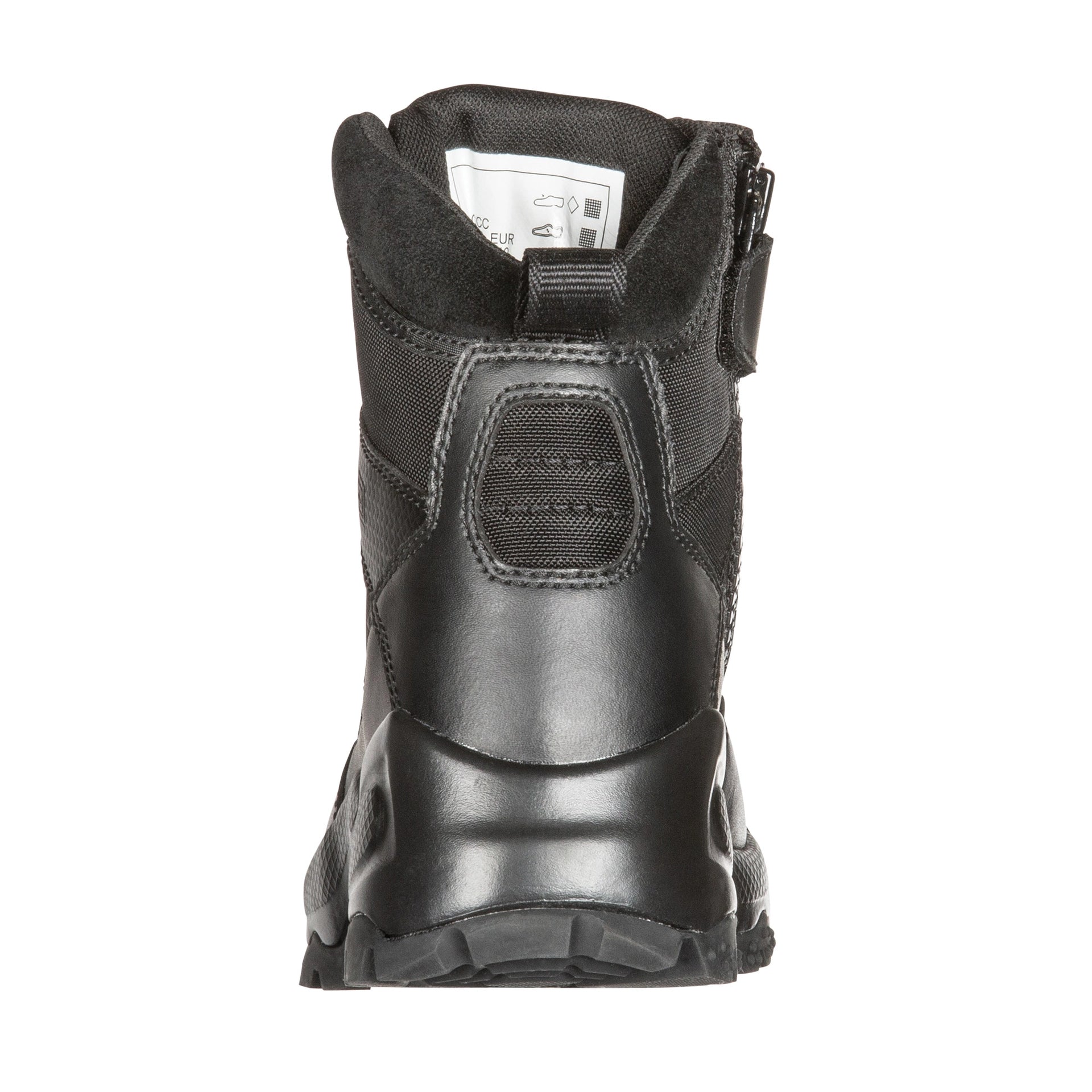 5.11 Tactical A.T.A.C.® 2.0 6-Inch Side Zip Boot – lightweight black tactical boot with suede toe, breathable tongue, and slip-resistant sole for law enforcement. (12394) | The Fire Center | Fuego Fire Center