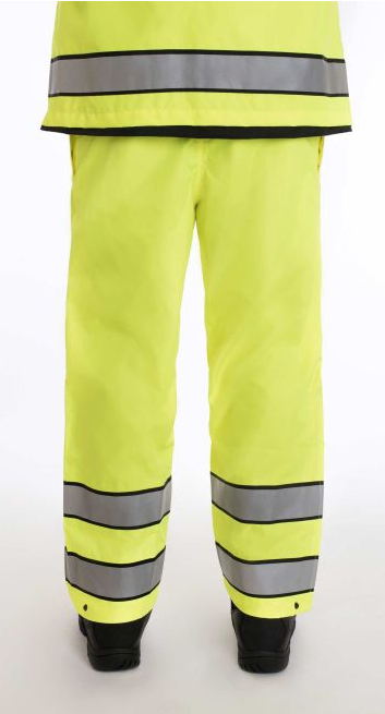 Blauer Hi-Vis B.Dry Rain Pants (134-1) | The Fire Center | The Fire Store | Store | Our waterproof, lightweight rain pants in Hi-Vis, certified to ANSI 107-2020 Type P Class E for daytime and nighttime visibility. Boot cut pattern and elasticized waistband for optimal appearance and fit. Waterproof®