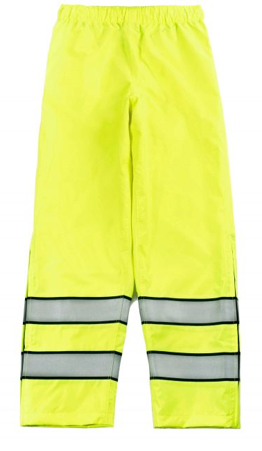 Blauer Hi-Vis B.Dry Rain Pants (134-1) | The Fire Center | The Fire Store | Store | Our waterproof, lightweight rain pants in Hi-Vis, certified to ANSI 107-2020 Type P Class E for daytime and nighttime visibility. Boot cut pattern and elasticized waistband for optimal appearance and fit. Waterproof®