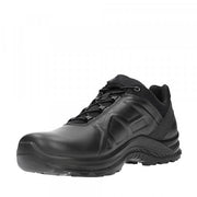 HAIX Black Eagle Tactical 2.1 GTX Low (340001) | HAIX Black Eagle Tactical 2.1 GTX Low Color Black Conductivity Anti-static Fastener Smart lacing Gender Male Inner liner GORE-TEX® Item number 340001 Primary use Law enforcement Product type Factory firsts Safety toe No safety toe Shank TPU R3000 Sole 018 Technologies Absorption, Anti Slip, Flexlace