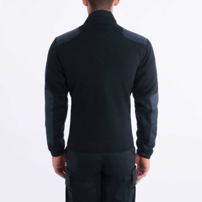 Blauer Fleece-Lined V-Neck Sweater (225) | The Fire Center | Fuego Fire Center | Store | FIREFIGHTER GEAR |Our most technological sweater blends a low pill acrylic and wool sweater face with a bonded micro fleece lining, making it the warmest, most wind-resistant, durable and comfortable mid layer on the market.