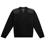 Blauer Fleece-Lined V-Neck Sweater (225) | The Fire Center | Fuego Fire Center | Store | FIREFIGHTER GEAR | Our most technological sweater blends a low pill acrylic and wool sweater face with a bonded micro fleece lining, making it the warmest, most wind-resistant, durable and comfortable mid layer on the market.