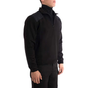 Blauer quarter zip sweater with elbow and shoulder patches (228) | The Fire Center | Fuego Fire Center