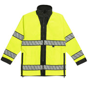 Blauer B.Dry Reversible Rain Jacket (236) | The Fire Center | Fuego Fire Center | Store | FIREFIGHTER GEAR | FREE SHIPPING | Now with WaterBlock technology, which seals adjustably to your body at the cuffs and neck for a waterproof fit, our B.DRY® Reversible Rain Jacket features a design that's stood the test of time.  Durable construction and design will keep you looking great for years, with unmatched comfort for every day out on the street.