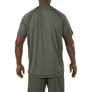 5.11 Tactical Utility PT Shirt (41017) | The Fire Center | Fuego Fire Center | An efficient, effective PT shirt for any climate or setting, made to maximize your training regimen. Crafted from a lightweight, breathable fabric, the Utility PT Shirt features an odor control, moisture-wicking finish, raglan sleeves, and fully gusseted underarms.