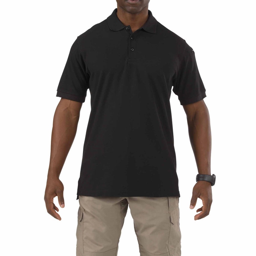 5.11 Tactical Utility Short Sleeve Polo for Firefighters – Fade-Resistant Uniform Shirt with Pen Pockets and No-Roll Collar (41180) | The Fire Center |