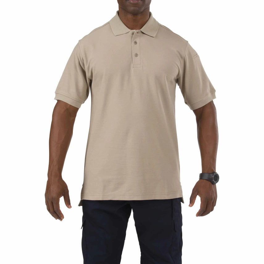 5.11 Tactical Utility Short Sleeve Polo for Firefighters – Fade-Resistant Uniform Shirt with Pen Pockets and No-Roll Collar (41180) | The Fire Center |