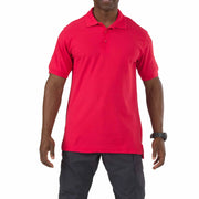 5.11 Tactical Utility Short Sleeve Polo for Firefighters – Fade-Resistant Uniform Shirt with Pen Pockets and No-Roll Collar (41180) | The Fire Center |