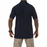 Back view of 5.11 Tactical Utility Polo – Durable, fade-resistant cotton/poly shirt for public safety professionals (41180) | The Fire Center