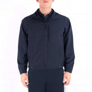 Front view of Blauer 4660 Softshell Fleece Jacket in dark navy | The Fire Center | Fuego Fire Center