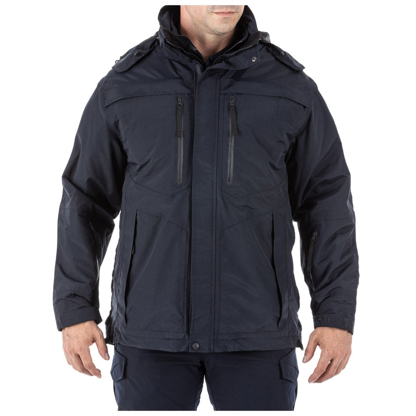 5.11 Tactical Bristol Parka with waterproof nylon outer shell and removable fleece liner for firefighters  (48152) | The Fire Center