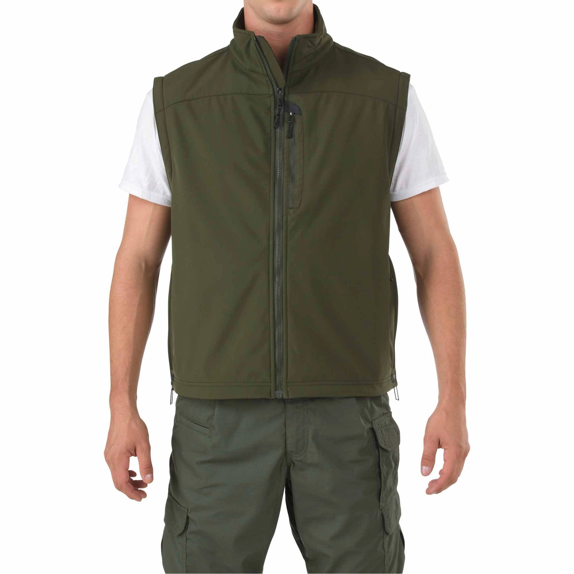 5.11 Tactical Valiant Duty Jacket (48153) | The Fire Center | Fuego Fire Center |  Built on a 5-in-1 platform, the Valiant Duty Jacket consists of a high-performance shell and a removable matching softshell jacket that works as a standalone jacket or converts to a vest (also available separately). 