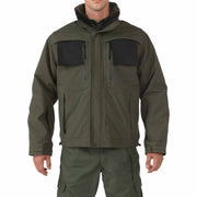 5.11 Tactical Valiant Duty Jacket (48153) | The Fire Center | Fuego Fire Center |  Built on a 5-in-1 platform, the Valiant Duty Jacket consists of a high-performance shell and a removable matching softshell jacket that works as a standalone jacket or converts to a vest (also available separately).