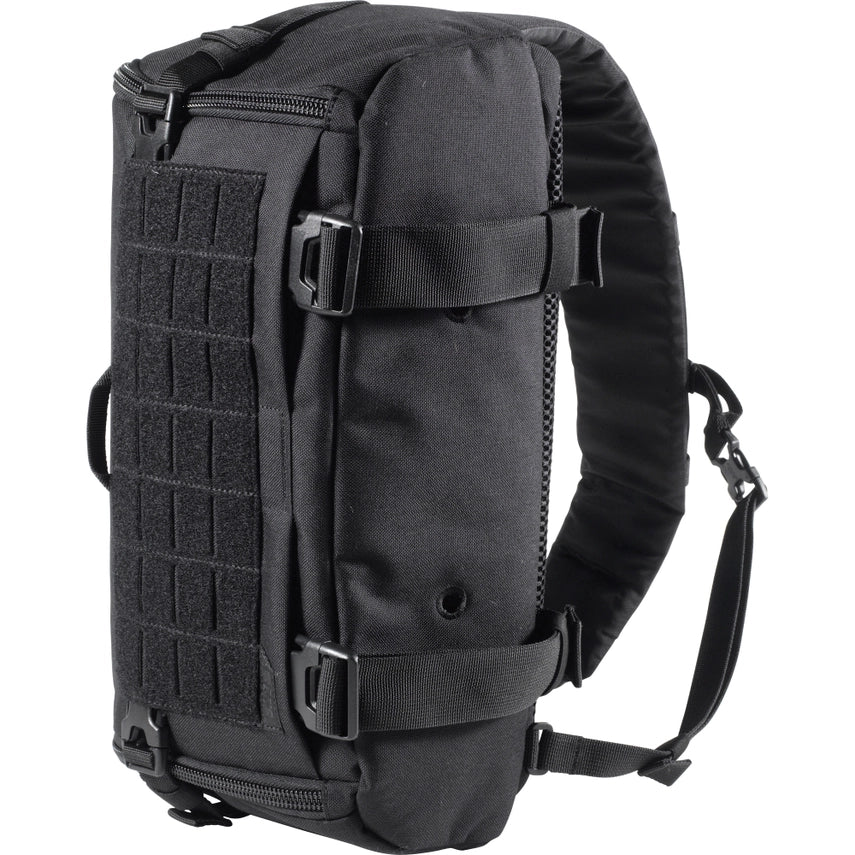5.11 Tactical UCR Sling Pack 14L – Front view showing MOLLE webbing and ID panel (56298) | The Fire Center