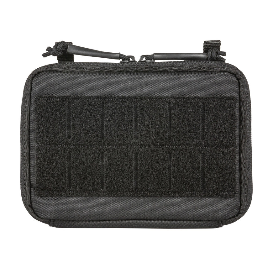 Front view of 5.11 Tactical Flex Admin Pouch showing bungee cord and MOLLE panel (56429) | The Fire Center