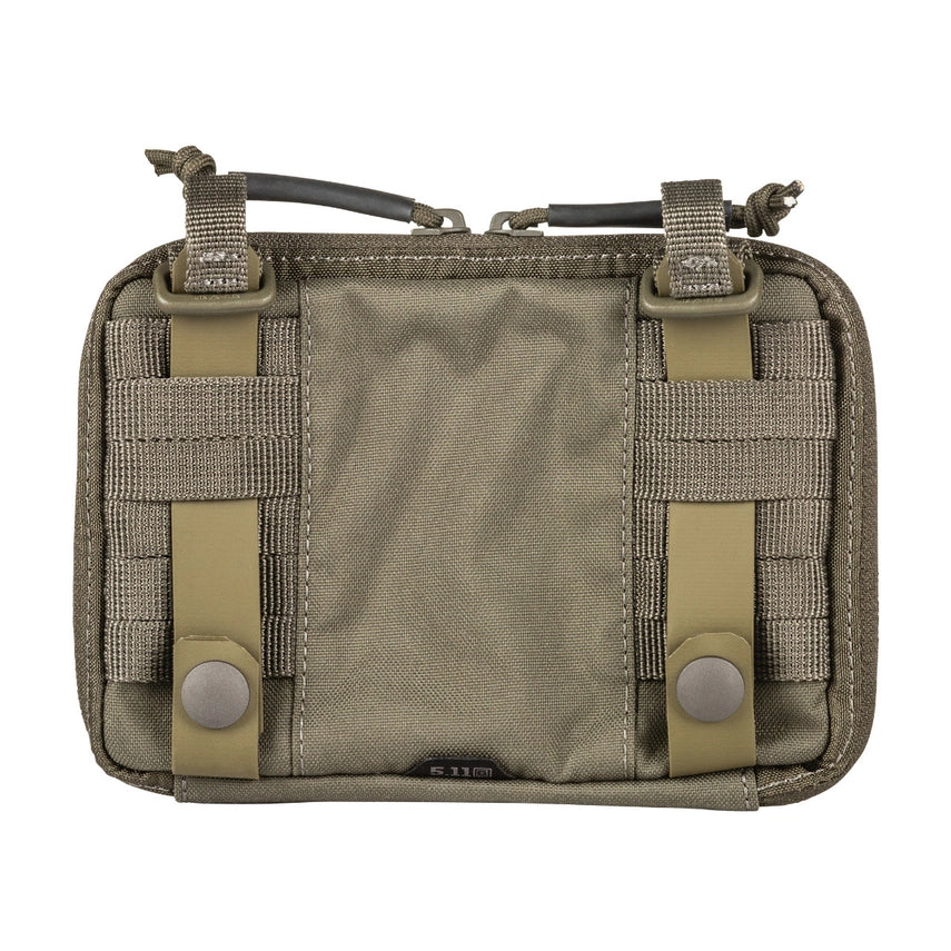 5.11 Tactical Flex Admin Pouch (56429) | The Fire Center | The Fire Store | Store | The smart features of the Flex Admin Pouch let you keep the tools of your trade organized and secure. Plus, it attaches to all platforms via Flex-HT™ Mounting System’s ½” webbing ladder and ¾” TPU coated straps. DIMENSIONS 4.5"H x 6.25"W x 1.0"D
