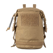 Front view of the 5.11 Tactical Flex Vertical GP Pouch showing expandable drop bottom (56490) | The Fire Center
