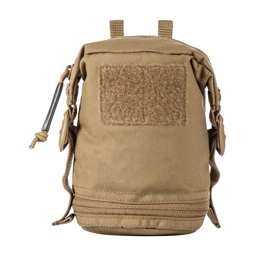 Front view of the 5.11 Tactical Flex Vertical GP Pouch showing expandable drop bottom (56490) | The Fire Center