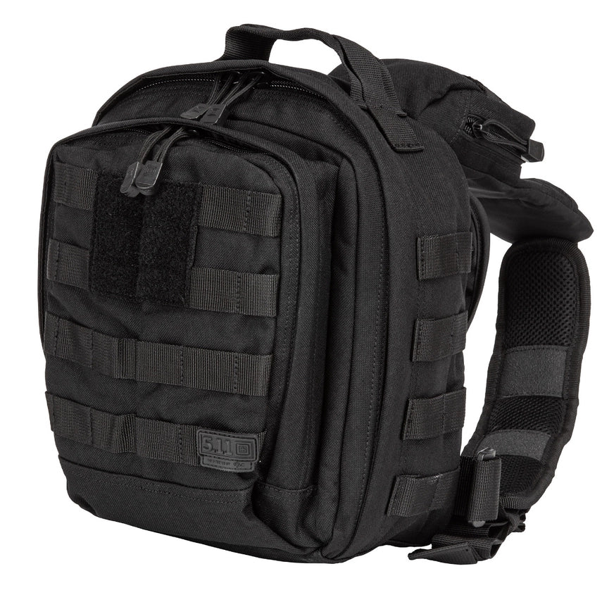 5.11 Tactical Rush MOAB™ 6 Sling Pack 11L (56963) | The Fire Center | The Fire Store | Store |FREE SHIPPING | Featuring a covert pocket at the rear sized for a sidearm, a coms pocket at the shoulder, fleece-lined sunglasses pocket, a pocket built for a 1.5 liter hydration bladder, an admin panel , an an interior compartment perfectly sized for a tablet and accessories, the MOAB is ideal for everyday needs