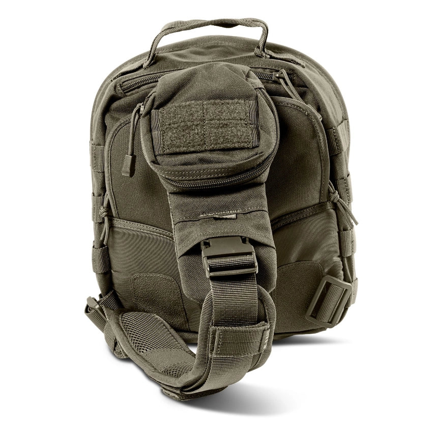 5.11 Tactical Rush MOAB™ 6 Sling Pack 11L (56963) | The Fire Center | The Fire Store | Store |FREE SHIPPING | Featuring a covert pocket at the rear sized for a sidearm, a coms pocket at the shoulder, fleece-lined sunglasses pocket, a pocket built for a 1.5 liter hydration bladder, an admin panel , an an interior compartment perfectly sized for a tablet and accessories, the MOAB is ideal for everyday needs