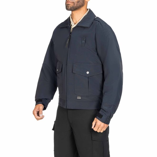 Blauer B.Dry Reversible Bomber Jacket (6001) | The Fire Center | Fuego Fire Center | Store | FIREFIGHTER GEAR | FREE SHIPPING | Our lightweight reversible duty jacket is made with waterproof, windproof and breathable B DRY® fabric to keep you comfortable in bad weather and safe from surrounding traffic  Certified to ANSI 107-2020 Type P Class 3 with Scotchlite™ on the Hi-Vis side.