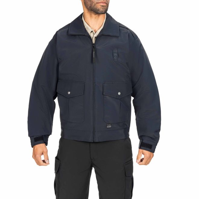 Blauer B.Dry Reversible Bomber Jacket (6001) | The Fire Center | Fuego Fire Center | Store | FIREFIGHTER GEAR | FREE SHIPPING | Our lightweight reversible duty jacket is made with waterproof, windproof and breathable B DRY® fabric to keep you comfortable in bad weather and safe from surrounding traffic  Certified to ANSI 107-2020 Type P Class 3 with Scotchlite™ on the Hi-Vis side.