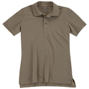 5.11 Tactical Women's Utility Short Sleeve Polo (61173)| Close-up of sleeve showing pen pocket and bartacked seam detail.