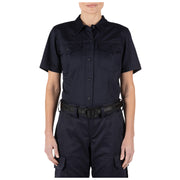 5.11 Tactical Women's Company Short Sleeve Shirt (61321) | The Fire Center | Fuego Fire Center | Front view of 5.11 Tactical Women’s Company Short Sleeve Shirt showing structured collar and classic fit.