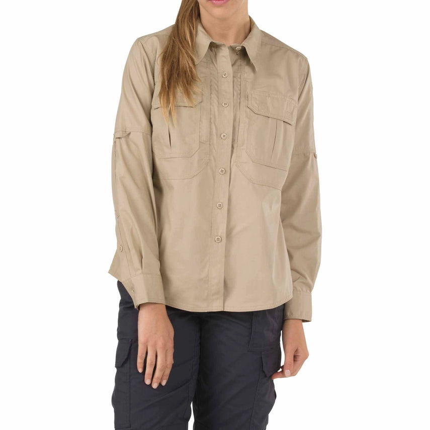 5.11 Tactical Women's Taclite® Pro Long Sleeve Shirt (62070) | The Fire Center | The Fire Store | Store | FREE SHIPPING | One of our most popular designs, the Women's Taclite® Pro Shirt is lightweight, durable, and highly functional, featuring enhanced ventilation for warm climates and a Teflon® finish, this shirt performs time and again, regardless of the elements
