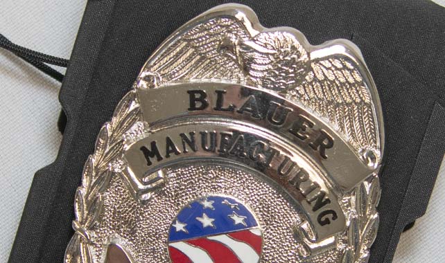 Blauer ArmaTex Badge Case (AT1000) | The Fire Center | Fuego Fire Center | Store | FIREFIGHTER GEAR | The most compact badge case in its class. Thin, lightweight, and rugged: our ArmaTex Badge Case has it all.  Designed to hold both pin or clip-type shields along with a clear vinyl window to show your ID, the durable TPU-coated nylon is water-resistant and easily cleanable.