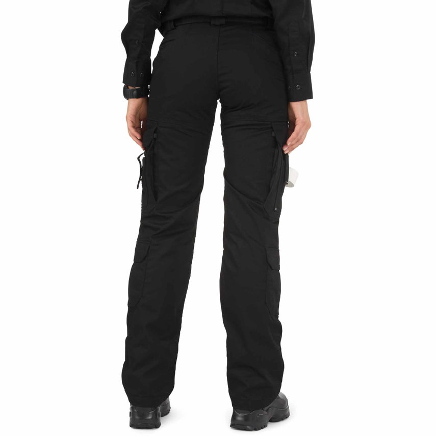 Back view with reinforced seat and double belt loops 5.11 Tactical Women's EMS Pant (64301) | The Fire Center |