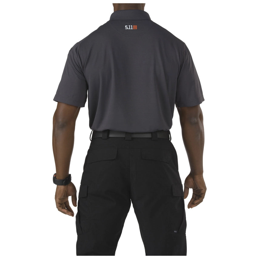 5.11 Tactical Corporate Pinnacle Short Sleeve Polo (71057) | The Pinnacle Short Sleeve Polo is a clean and professional men's polo ready for custom corporate branding on right or left chest, and Features a stylish and functional design. Moisture-wicking Sunglass loop at front placket Traditional 5.11® pen pocket at left sleeve Built from snag-resistant polyester