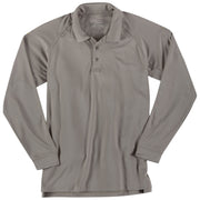 5.11 Tactical Performance Long Sleeve Polo (72049) | The Fire Center | Fuego Fire Center | Firefighter Gear | Made of jersey-knit 100% polyester fabric, the Performance Polo is wrinkle and shrink-resistant, snag-resistant, anti-odor, and has a stay-flat, no-roll collar.